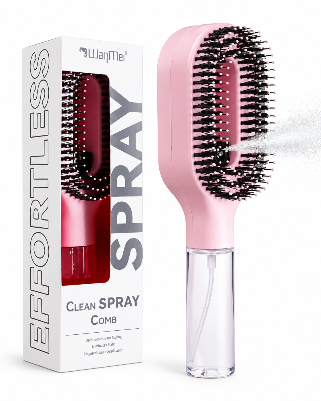Cepillo Atomizador 2 en 1 para Cabello