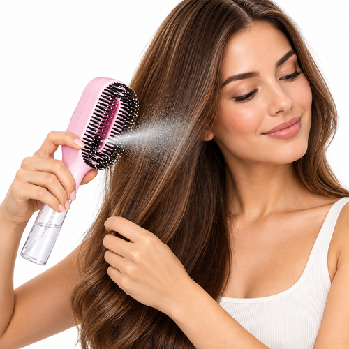 Cepillo Atomizador 2 en 1 para Cabello